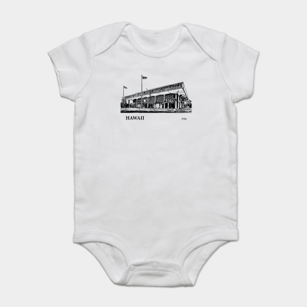 Hawaii State USA Baby Bodysuit by Lakeric
